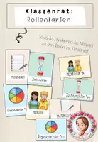 Vorschau - Bildkarten - Klassenrat: Rollenkarten (1.-6. Klasse) - Deckblatt