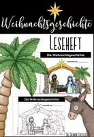 Vorschau - Text - Die Weihnachtsgeschichte - Leseheft - Deckblatt