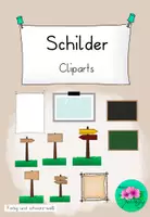 Vorschau - selbst erstellte Cliparts/Grafiken - Nützliche Cliparts Schilder - Deckblatt