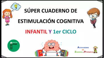 Vista previa - Juegos / Gamificación - INFANTIL, NEAE Y PRIMER CICLO CUADERNO ESTIMULACIÓN COGNITIVA 300 pag - Portada