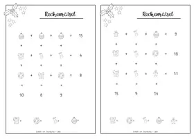 Vorschau - Arbeitsblätter - Weihnachtliche Rechenrätsel (Kryptogramme) - Seite 1