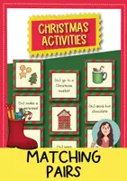 anteprima - Flashcard - Christmas Activities matching pairs game / Gioco di memoria (inglese) - Pagina di copertina