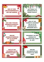 Vorschau - Aufgabenkarten - 40 Karten zur Spontanrede über Weihnachten - Deckblatt