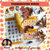 Vista previa - Juegos / Gamificación - THANKSGIVING - BINGO (Colour images) - Portada
