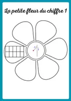 Aperçu - Feuilles d'exercices - La petite fleur du chiffre 1 - Page de couverture