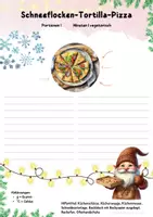 Vorschau - Unterrichtsreihen - Wichtelrezept: Schneeflocken-Tortilla | Vegetarisch | Weihnachtsrezept für Hauswirtschaft Klasse 5–9 - Seite 1