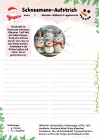 Vorschau - Unterrichtsreihen - Wichtelrezept: Schneemann-Aufstrich mit Frischkäse | Vegetarische Weihnachtsküche | Hauswirtschaft Klasse 5–9 - Seite 1