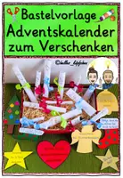 Vorschau - Mal- und Bastelvorlagen - Adventskalender basteln Grundschule - zum Verschenken - Deckblatt