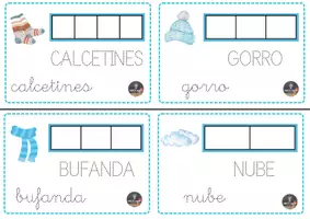 Vista previa - Hojas de trabajo - Vocabulario Invierno - página 3