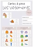Vorschau - Spiele - Les vêtements Klammerkarten Kleidung - Deckblatt