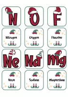 Vorschau - Mal- und Bastelvorlagen - Englisch: Weihnachten Spiel Paare finden Chemie bilingual - Seite 3