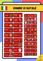 anteprima - Materiale di supporto/inclusione - Domino di Natale in Italiano - Pagina di copertina