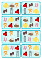 Vorschau - Spiele - Was fehlt - Winterkleidung (Wortschatz Spiel) - Seite 1