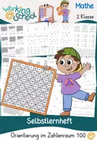 Vorschau - Arbeitsblätter - Zahlenraum 100 | Mathe Klasse 2 | Orientierung Zahlenstrahl Vorgänger & Nachfolger - Deckblatt
