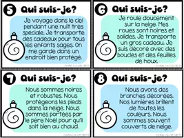 Aperçu - Cartes / Images - Atelier de lecture Qui suis-je? Les préparatifs de Noël - Page 3