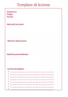 anteprima - Altro tipo di materiale - ✨ Organizza le tue lezioni con un template efficace e versatile! ✨ - Pagina 1