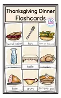 Vista previa - Tarjetas / Manipulativos - Thanksgiving Dinner - Flashcards - Portada