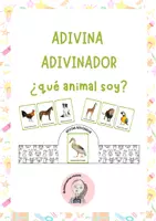 Vista previa - Juegos / Gamificación - ADIVINA ADIVINADOR QUÉ ANIMAL SOY - Portada