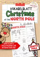 Vorschau - Merkblätter - Christmas: Vokabelblatt | North Pole - Deckblatt