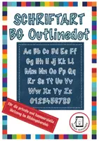 Vorschau - selbst erstellte Schriftarten - BGOutlinedot - Schriftart zur kommerziellen Nutzung - Deckblatt