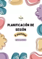 Vista previa - Para docentes: organización, planificación y formación - Plantilla de planificación de sesión - página 1