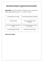 Vorschau - Arbeitsblätter - ¿Qué sabes de "La memoria de los seres perdidos"? - Deckblatt