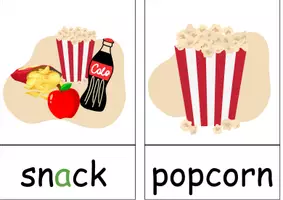 Vorschau - Bildkarten - At the cinema - Wort- und Bildkarten - mit Aussprachehilfe - - Seite 3