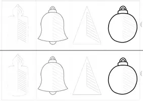 anteprima - Materiale per pittura e bricolage - RACCOLTA DI MATERIALI „KIRIGAMI - PER PIEGARE (come una carta o immagine della finestra ) - Natale - Pagina 2