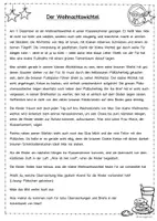 Vorschau - Arbeitsblätter - Hörverstehen Zuhören und Malen Hörübung Weihnachten Grundschule, DaZ, DaF, - Seite 1