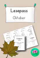 Vorschau - Arbeitsblätter - Lesepass Oktober – Herbstliche Lesemotivation für Grundschüler 🍂🎃📖 - Deckblatt