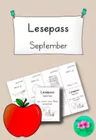 Vorschau - Arbeitsblätter - Lesepass September – Leseförderung für den Schulstart und den Herbstbeginn - Deckblatt