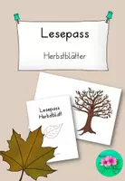 Vorschau - Arbeitsblätter - Lesepass Herbstblatt - kostenlos - Deckblatt