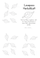 Vorschau - Arbeitsblätter - Lesepass Herbstblatt - kostenlos - Seite 3