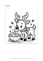 Vorschau - Arbeitsblätter - Das runde Rentier Rudolf - ein lustiges Weihnachtsgedicht - Seite 3