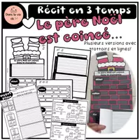 Aperçu - Préparation de séance / Séance complète - Récit en 3 temps Le père Noël est coincé dans la cheminée - Page de couverture