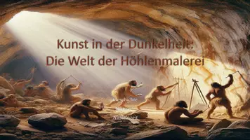 Vorschau - Arbeitsblätter - Kunst in der Dunkelheit - Die Welt der Höhlenmalerei | Steinzeit - Deckblatt