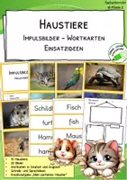 Vorschau - Bildkarten - Haustiere - Impulsbilder - Wort-Bild-Karten - Deckblatt
