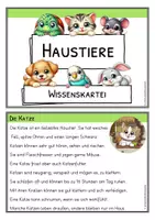 Vorschau - Arbeitsblätter - Haustiere – Wissenskartei und Arbeitsheft ab Klasse 2 - Seite 2