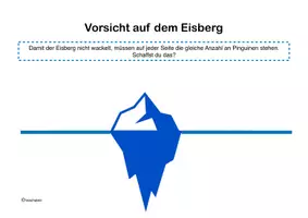 Vorschau - Aufgabenkarten - Vorsicht auf dem Eisberg - Seite 1