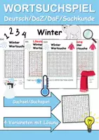Vorschau - Unterrichtsreihen - Materialpaket - Lesen Winter - DaZ/DaF, Deutsch, Sachunterricht - Seite 1