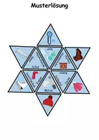 Vorschau - Arbeitsblätter - GRATIS Legestern Winter Wortschatz - DaZ/DaF, Deutsch (Klassen 1 und 2) - Seite 2