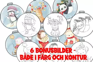 förhandsvisning - 3D Julkulor att färglägga - sida 3