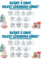 förhandsvisning - Skattjakt med julskämt+matte Redigerbar - sida 3