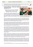 Vorschau - Stundenentwürfe - South Africa: Sports and Reconciliation - Deckblatt