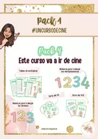 Vista previa - Hojas de trabajo - Pack 4 - Este curso va a ir de cine - Portada