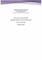 Vorschau - Stundenentwürfe - Wer und wie bist du eigentlich, Gott? - Deckblatt