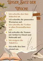 Vorschau - Poster - Plakat "Unser Satz der Woche" - Klassenzimmervisualisierung - Seite 1
