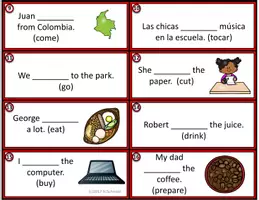 Vorschau - Stationenlernen - ENGLISH Task Cards: SIMPLE PAST TENSE : English Als Fremdsprache Aufgabenkarten - Seite 1