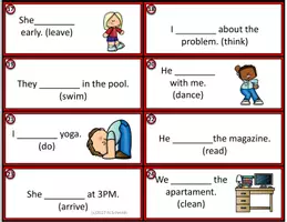 Vorschau - Stationenlernen - ENGLISH Task Cards: SIMPLE PAST TENSE : English Als Fremdsprache Aufgabenkarten - Seite 2