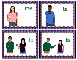 Vorschau - Stationenlernen - Spanische Pronomen Bildkarten: Pronombres españoles: Spanish Pronouns - Seite 1